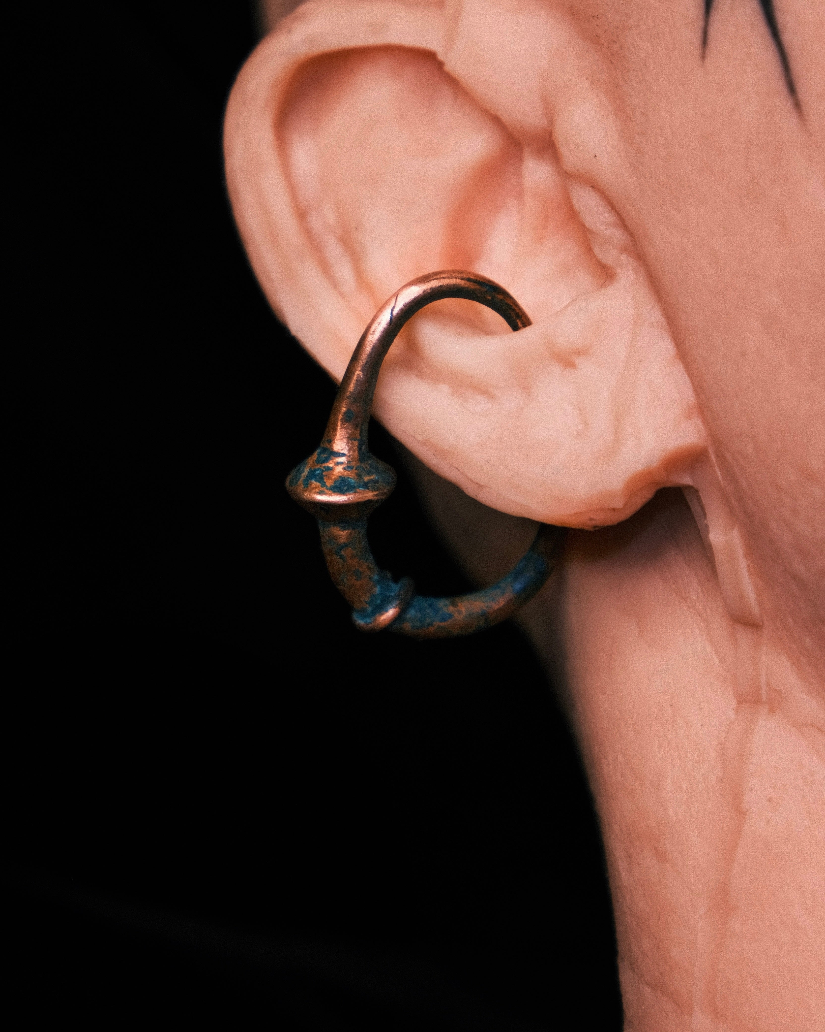 PATINA COPPER EAR CUFF